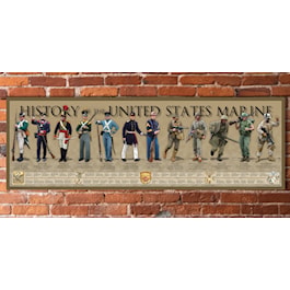 History of the United States Marine Poster 11 ¾" x 36"