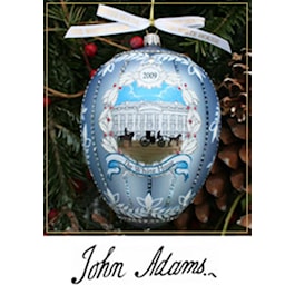 President John Adams Christmas Ornament