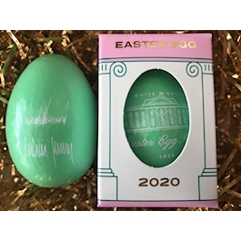2020 Official White House Wooden Easter Egg - Green