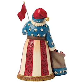 Patriotic Santa with Flag Figurine by Jim Shore