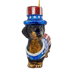 250th Dachshund Noble Gems™ Glass Ornament