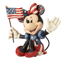 Mini Patriotic Minnie Figurine by Jim Shore
