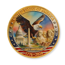 250th Anniversary Patriotic Washington D.C. Coin