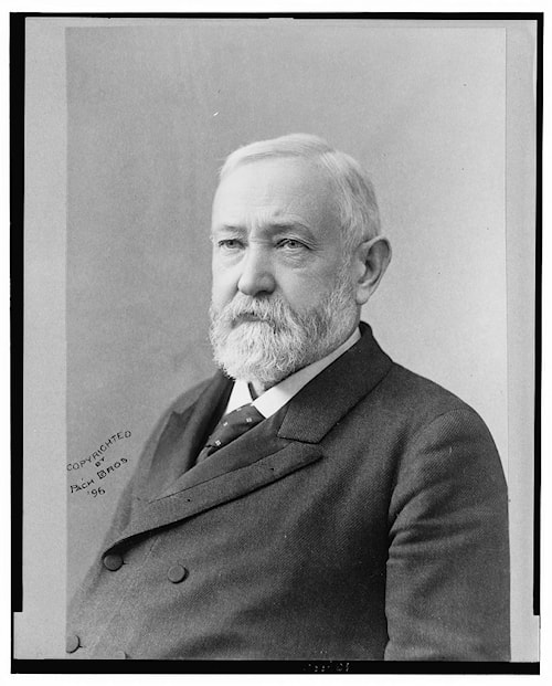 Benjamin Harrison, Pach Brothers studio portrait, 1896. Library of Congress.