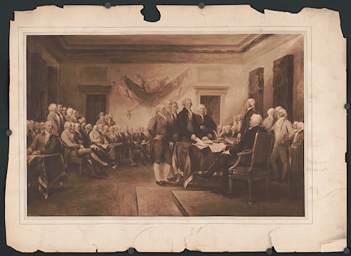 Declaration of Independence by John Trumbull, 1819 — public domain, Library of Congress