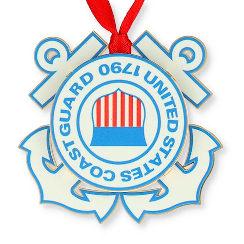 アメリカ沿岸警備隊コーストガード エンブレム ステンドグラス グラスマスターズ社 Coast Guard - White House Holidays