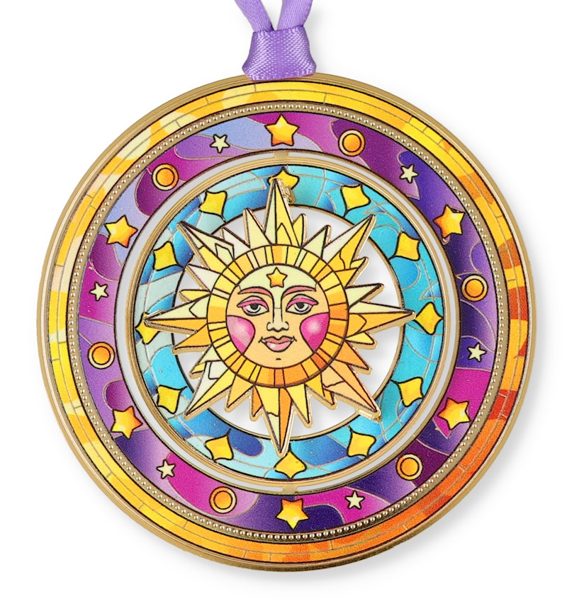 Mosaic Sun Ornament