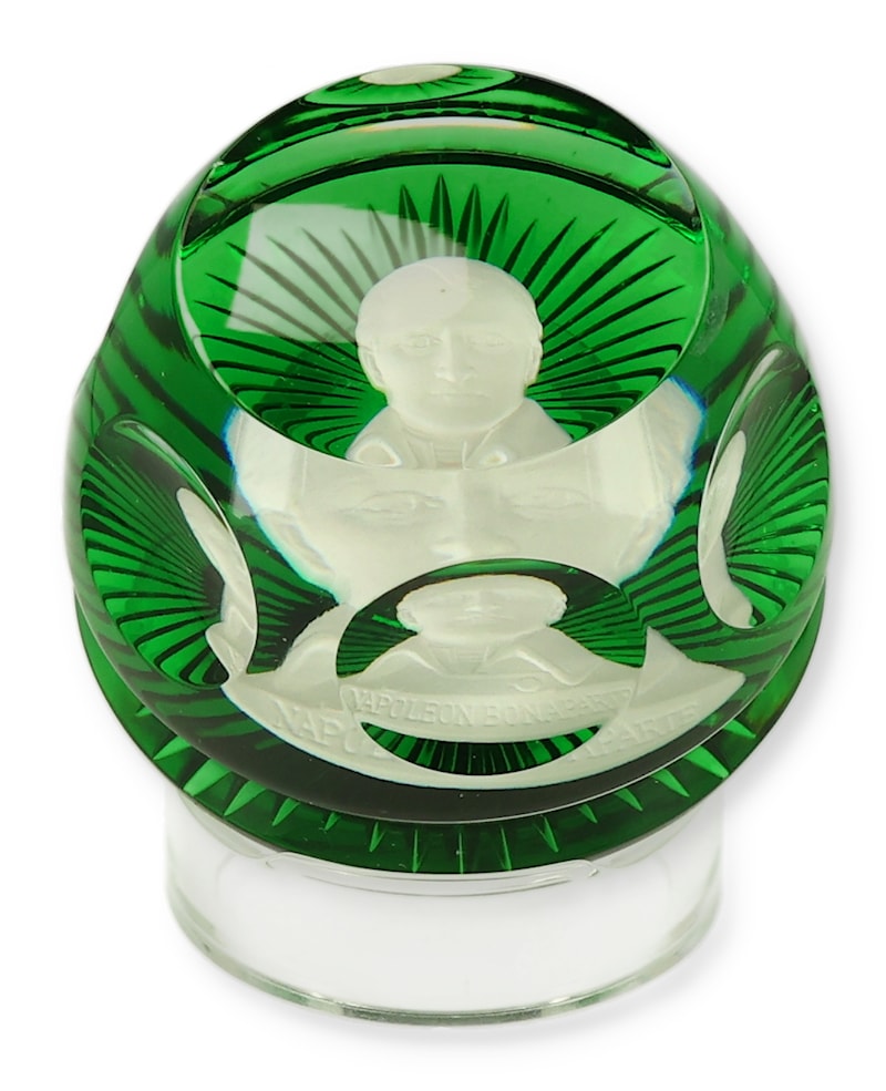 The Napoleon Bonaparte in Crystal Paperweight