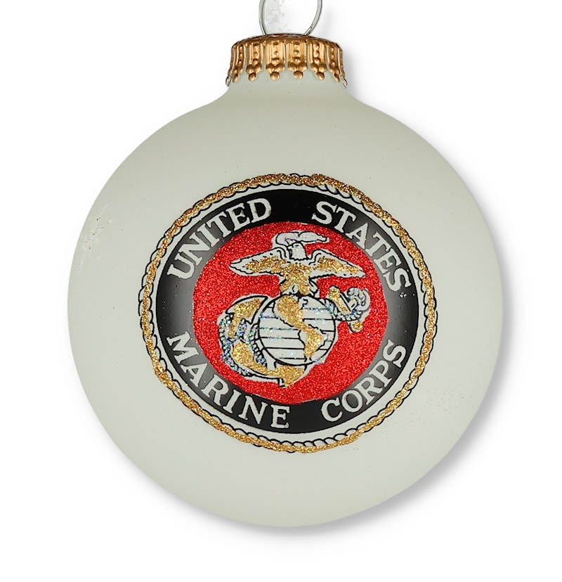 United States Marine Corps Glass Ornament