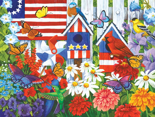 Red, White and Bluebird Puzzle