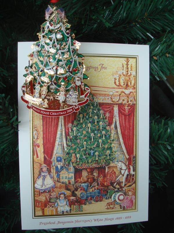 2008 White House Ornament and ONE MATCHING CARD