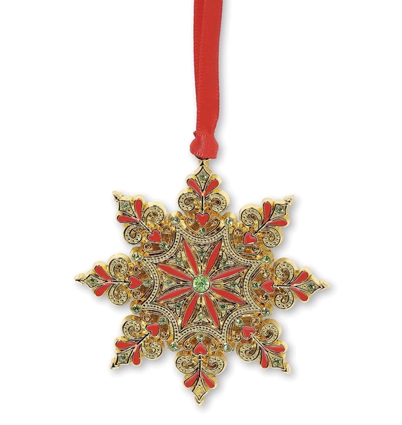 Snowflake with Ribbon Ornament