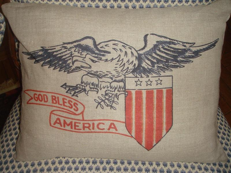God Bless America Pillow