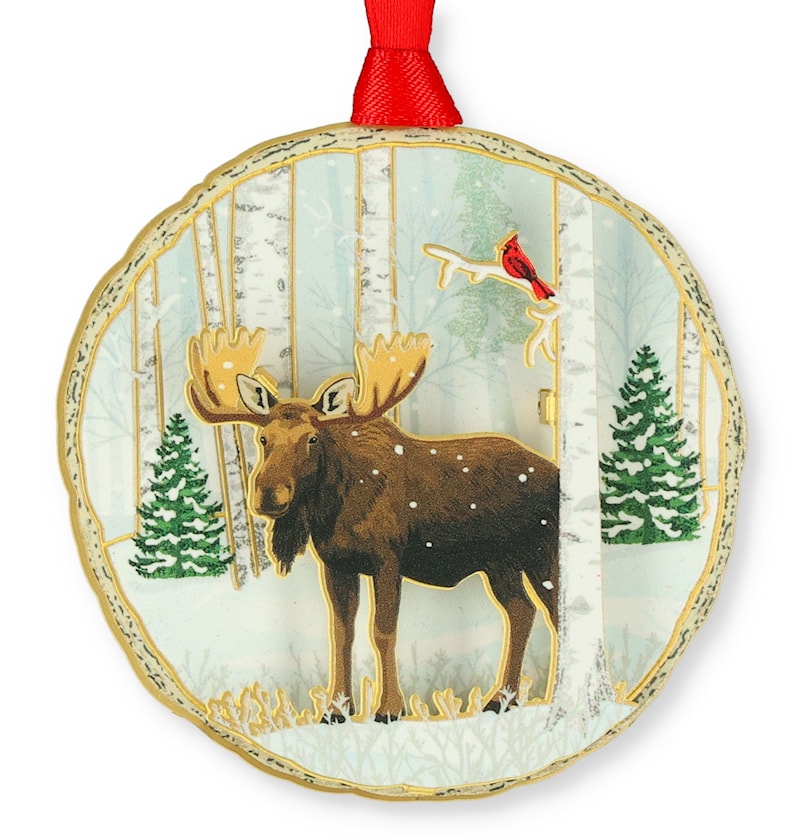 Moose in Woods Ornament