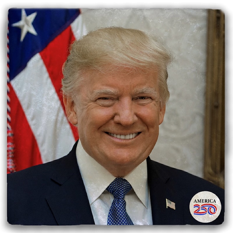 Donald Trump Tumbled Stone Coaster