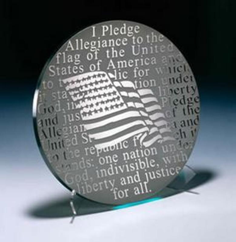 Pledge Allegiance to the Flag Platter