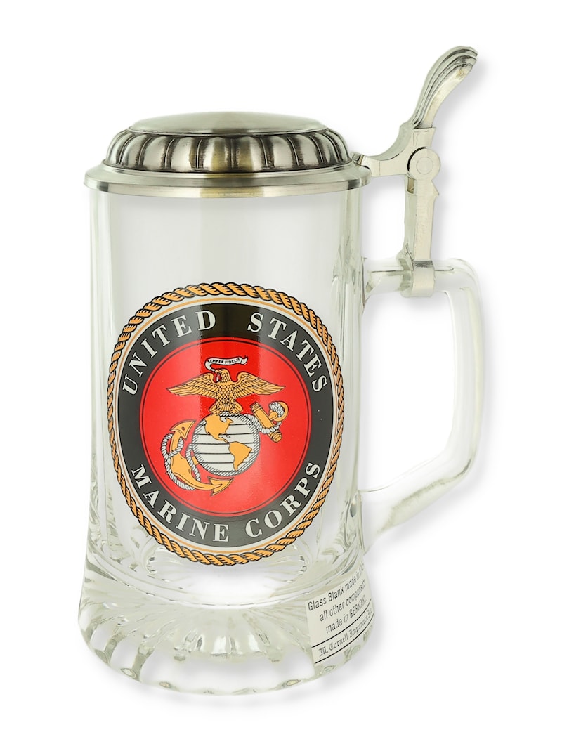 United States Marine Corps Glass Beer Mug