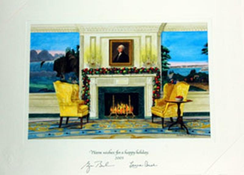 2003 Bush Gift Print