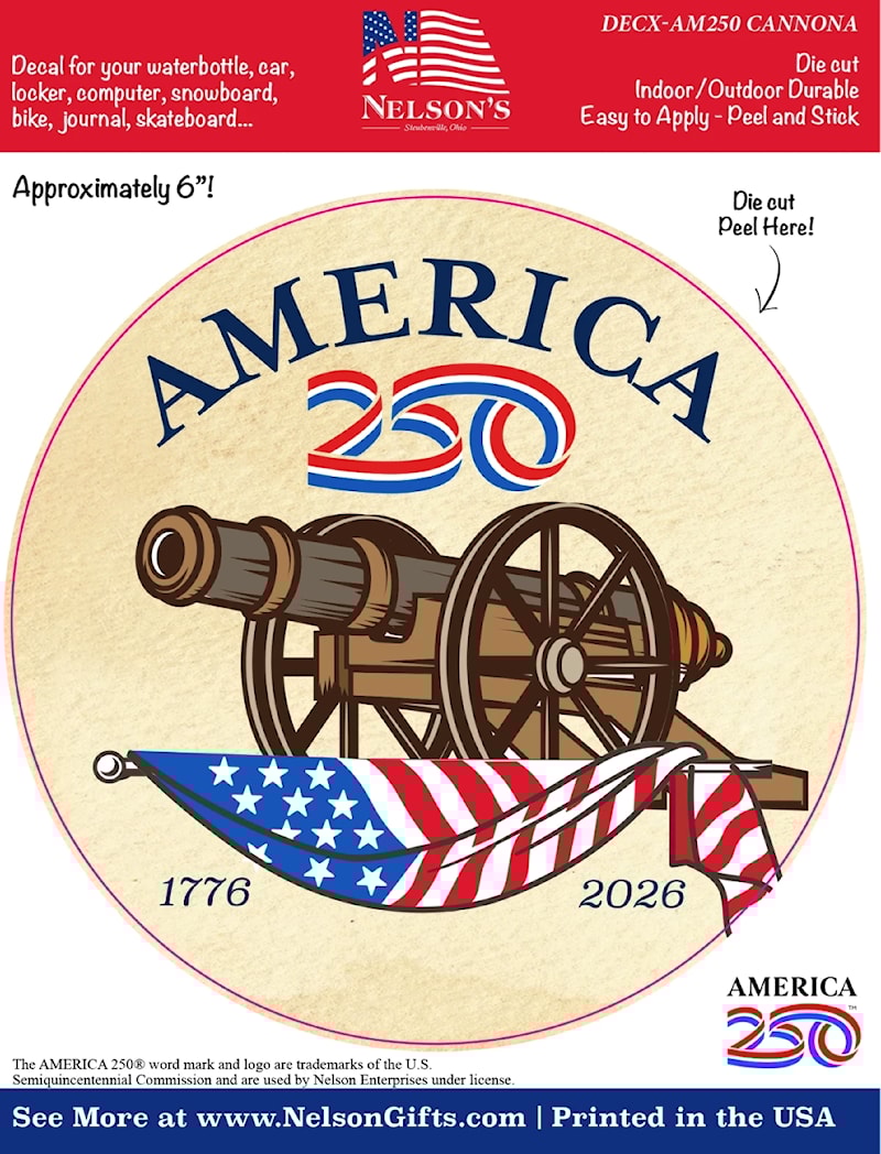 America250™ Cannon Decal