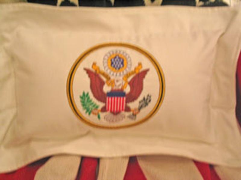 Great Seal White Pillow