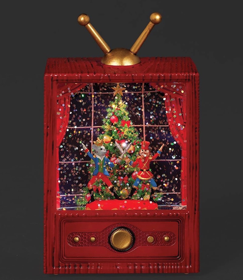 Lighted Nutcracker TV Shimmering Merry Lites