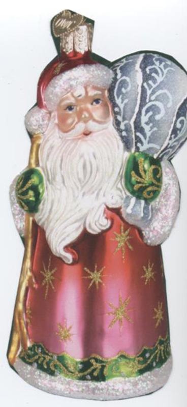 Glistening Folk Santa