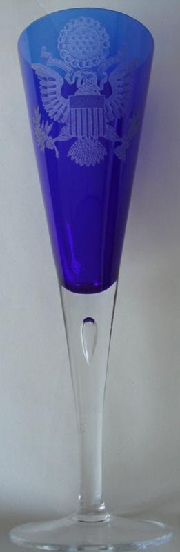 Colbalt Flute Glass