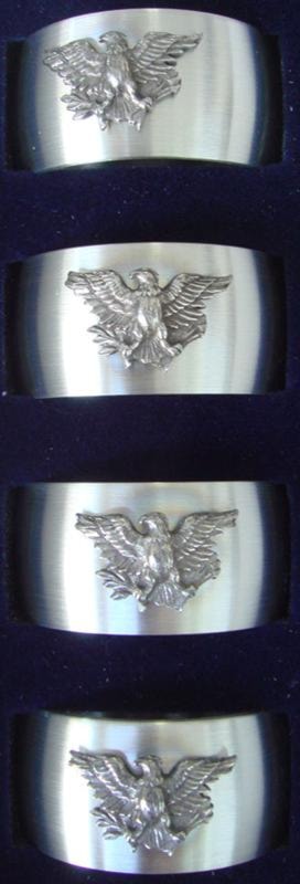 Napkin Rings in Pewter