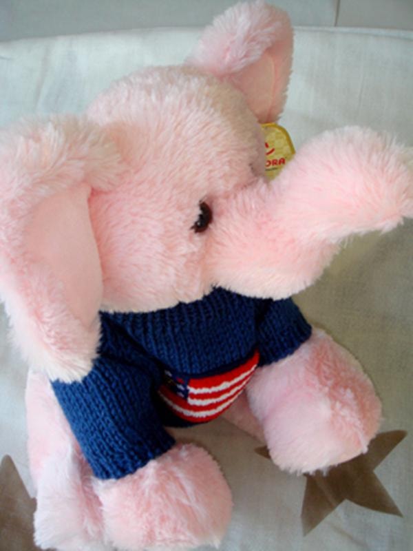 Pink Elephant Plush 