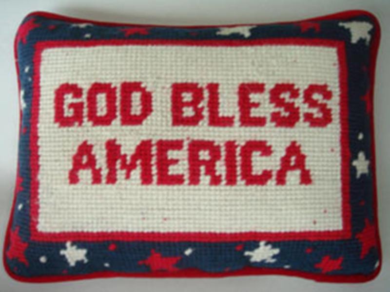 God Bless America Pillow