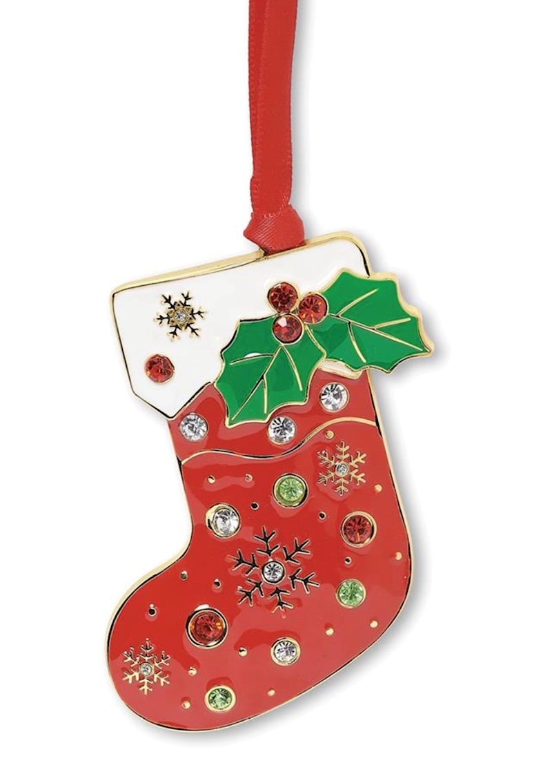 Stocking with Ribbon Ornament