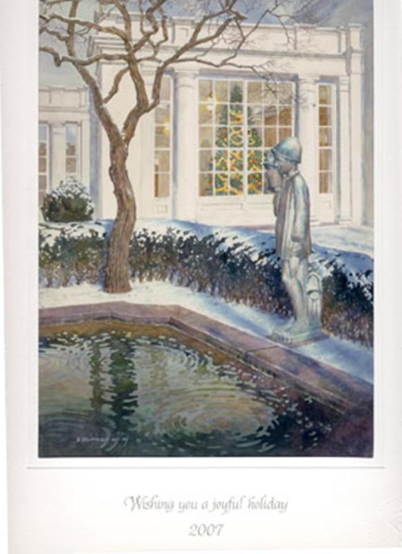 2007 George W. Bush Christmas Gift Print