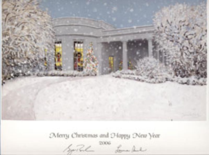 2006 George W. Bush Christmas Gift Print