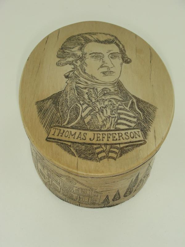 Scrimshaw Desk Accessory-Thomas Jefferson 