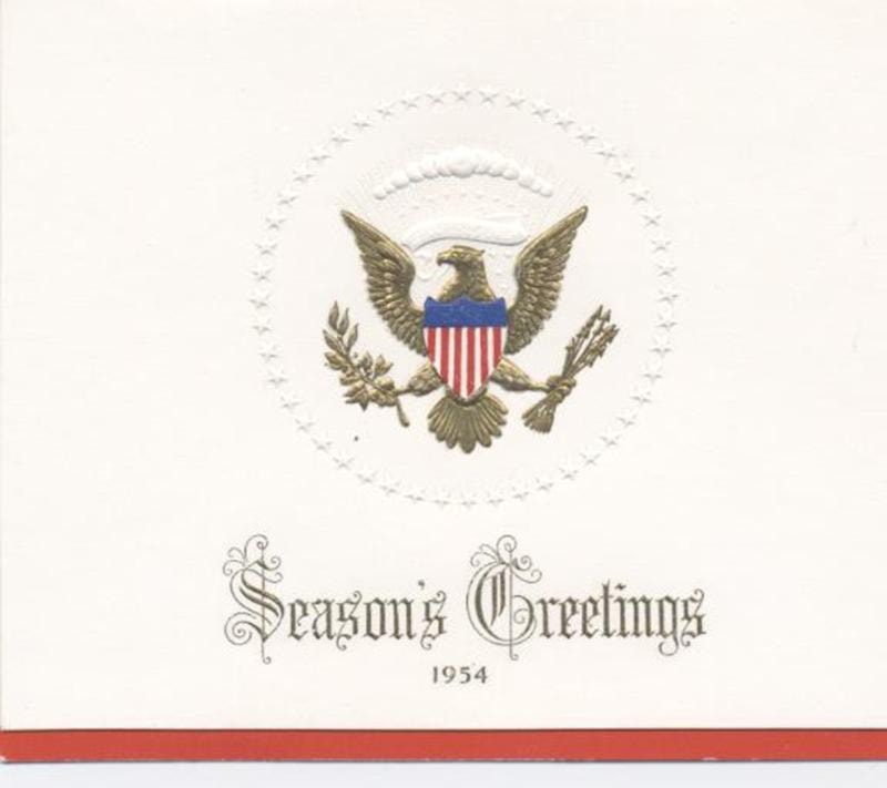 1954 Eisenhower Gift Enclosure Card