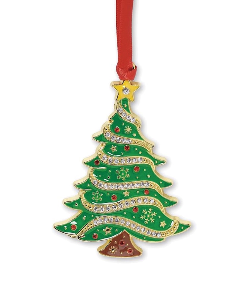 Christmas Tree with Ribbon Ornament
