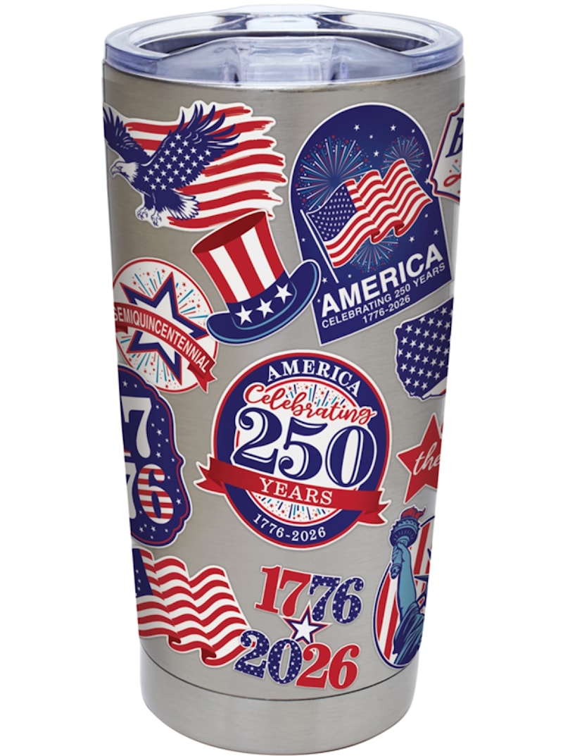 "250 Years-Sticker look" 20 Oz. Tumbler