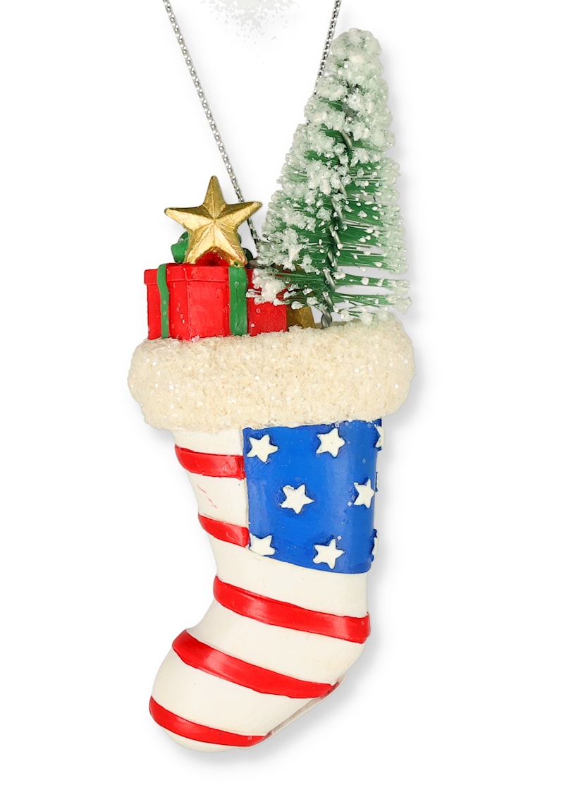 American Flag Stocking Ornament