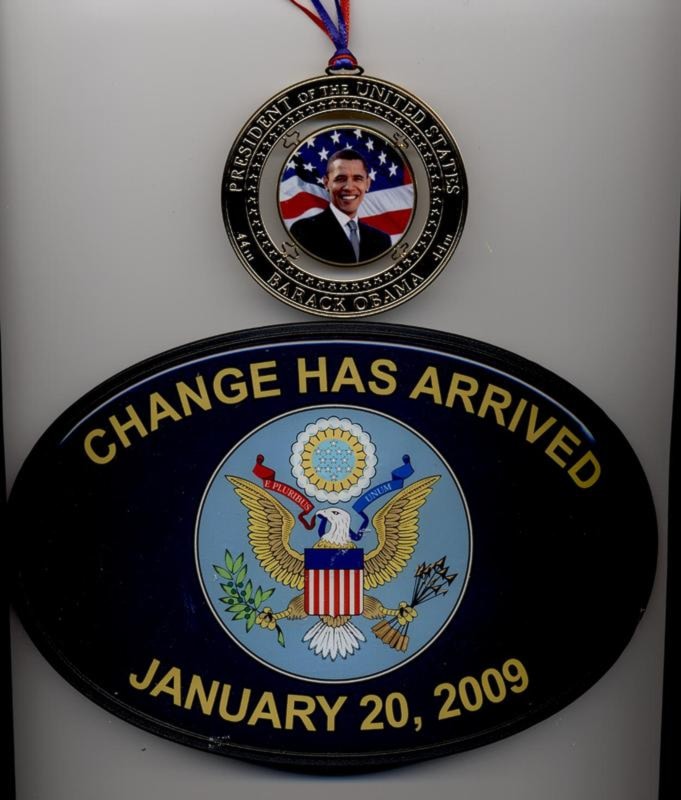 Obama Ornaments for the Tree and  Car