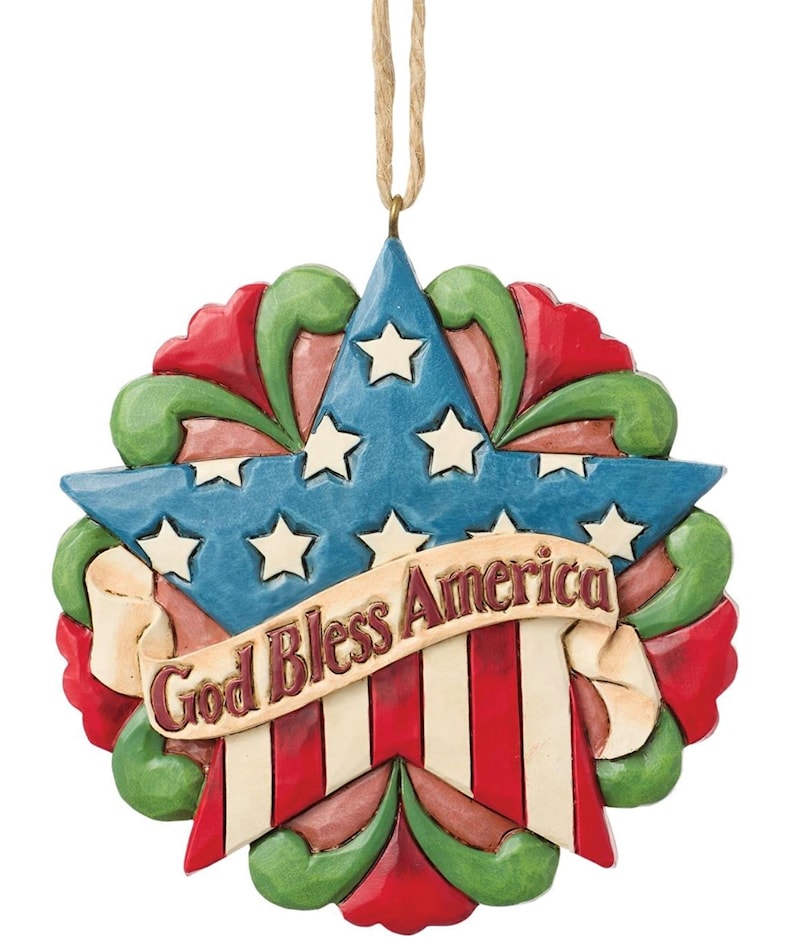 Patriotic Star Ornament by Jim Shore
