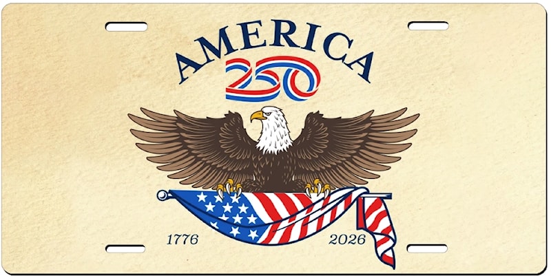 America250™ Eagle License Plate