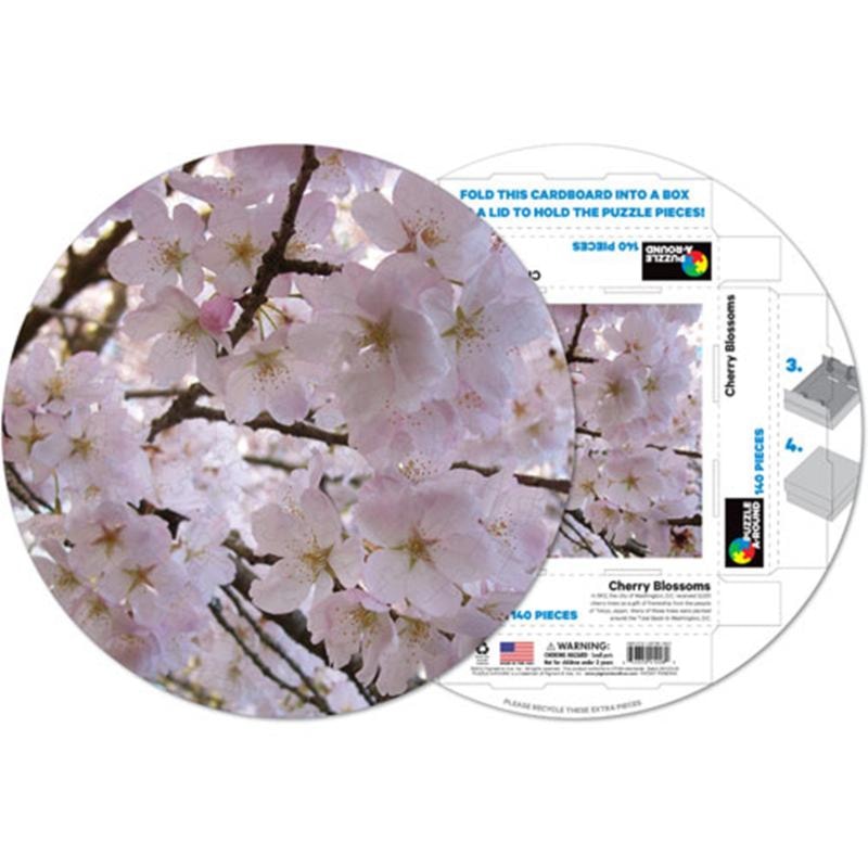 Cherry Blossoms Round Puzzle