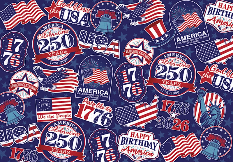 "250 Years Sticker look" 1000 piece Puzzle