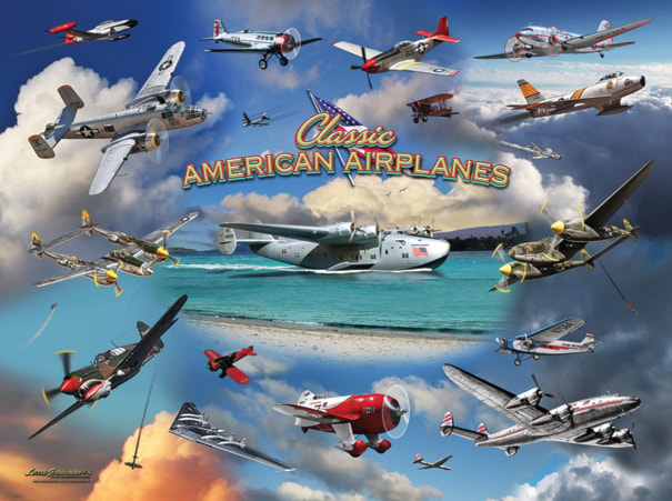 Classic American Planes Puzzle