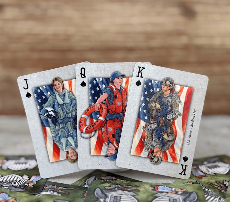 “Women in the Military” – Premium Casino-Grade Patriotic Playing Cards