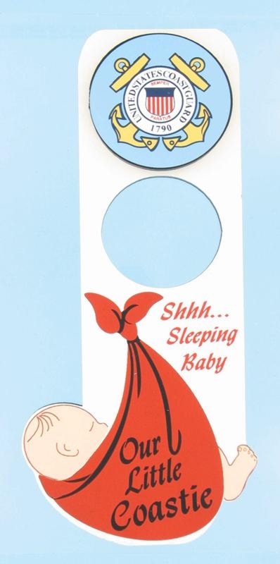 Coast Guard "Sleeping Baby" Door Hanger