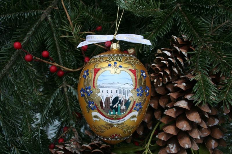 President Washington and President Adams Collectible Ornaments