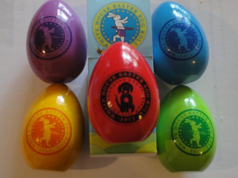 SET of 5 2012 White House Easter Eggs