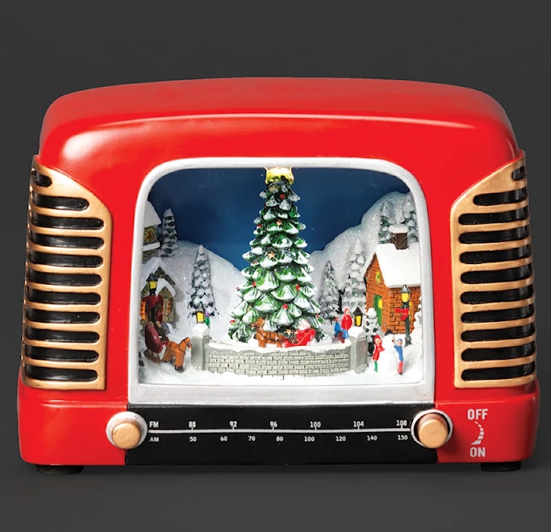 Amusements Lighted Musical Vintage Radio with Rotating Characters
