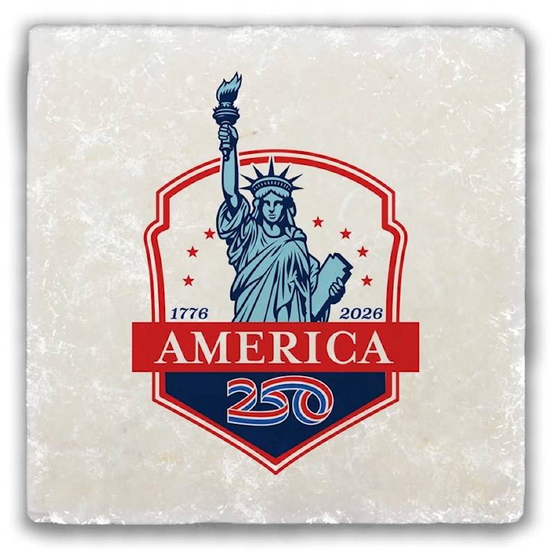 Statue of Liberty Tumbled Stone Coaster